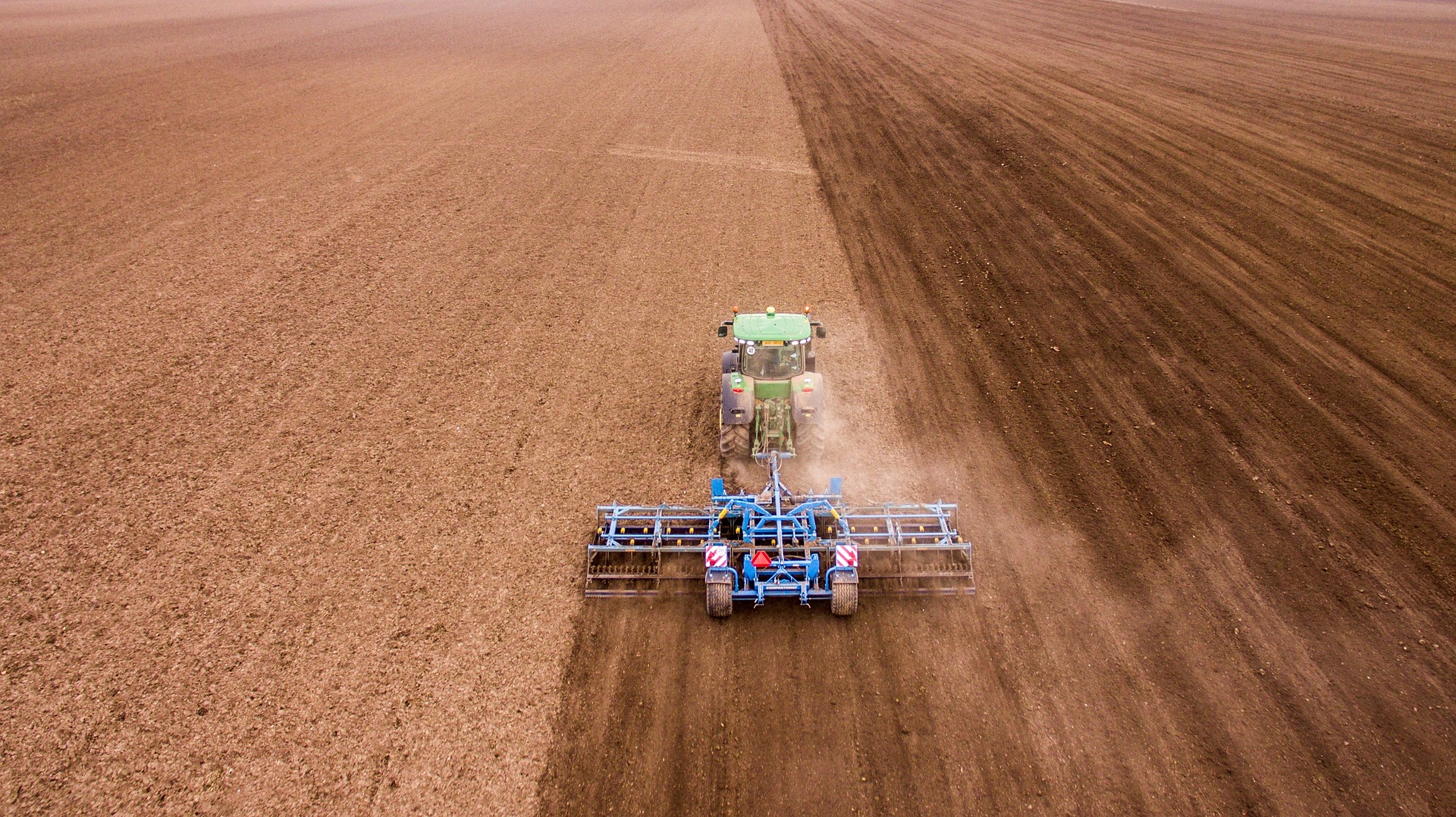 ag equipment in a field