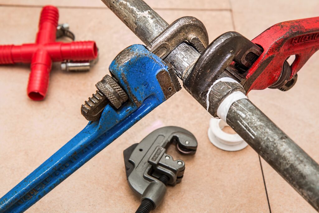 plumbing wrenches and tools