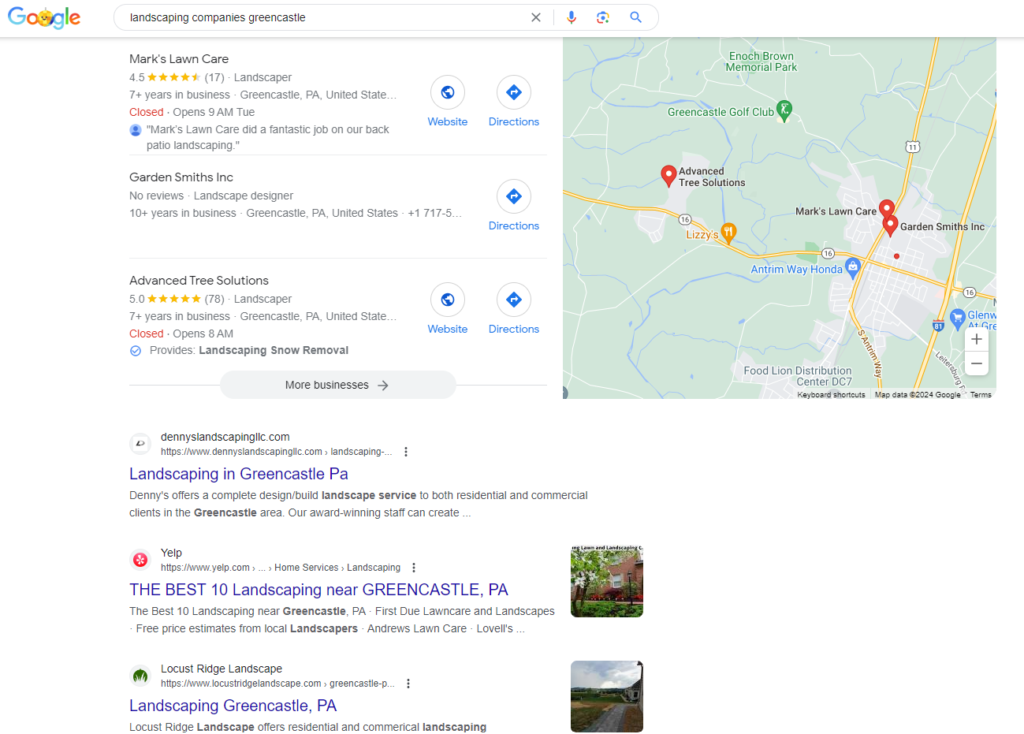 landscaping greencastle search results on google