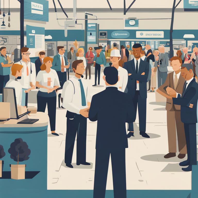 trade show demonstration animated