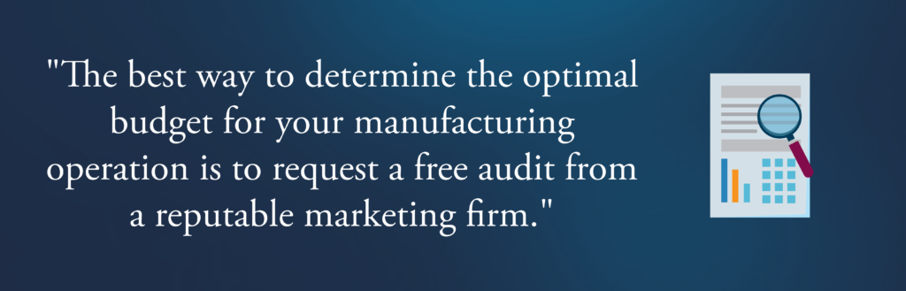 marketing audit for manufacturers